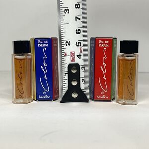 (2) Colors de Benetton Mini Womens Eau de Toilette 0.13 oz / 4 ml Splash